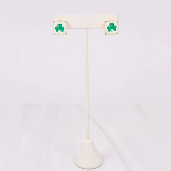 Shamrock stud earrings • NWT - Picture 2 of 2